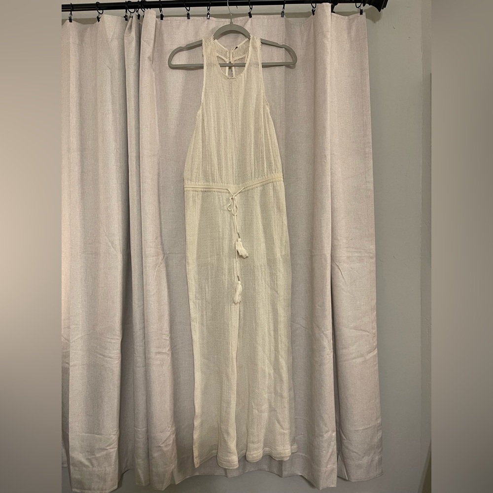 Free People Crochet Wide Leg Jumpsuit